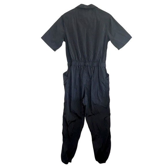 Air Jordan Parachute Jumpsuit‎ Small Black Utility Streetwear Tapered Pockets - Picture 2 of 10